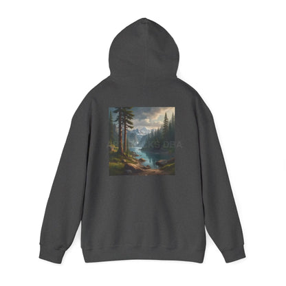 Pine Tree Lake Hoodie | Cozy Unisex Sweatshirt Perfect for Art Lovers Gift for Artists Nature-Inspired Fashion Casual