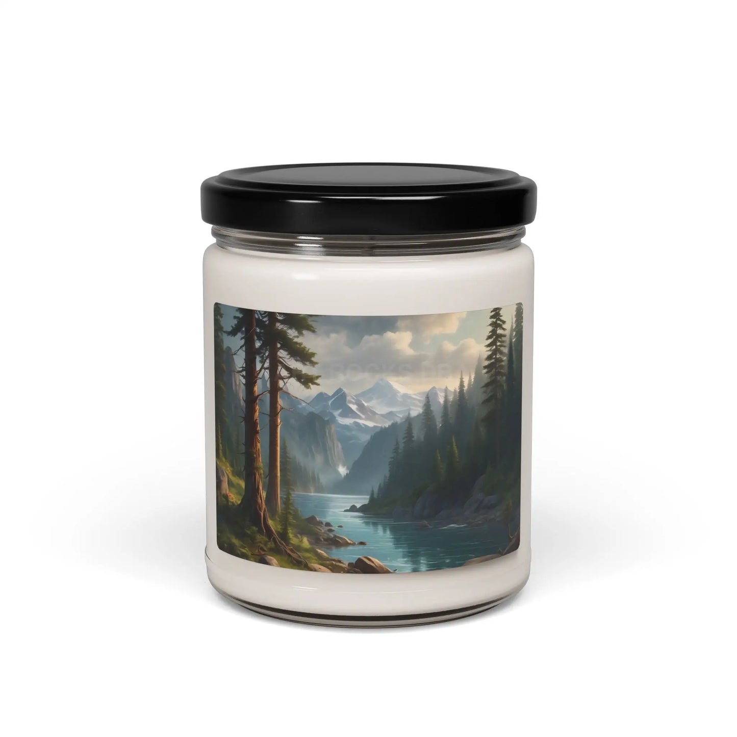 Pine Tree River Scented Soy Candle 9oz | Eco-Friendly Gift for Home Decor Spa Relaxation Aromatherapy Meditation - Home