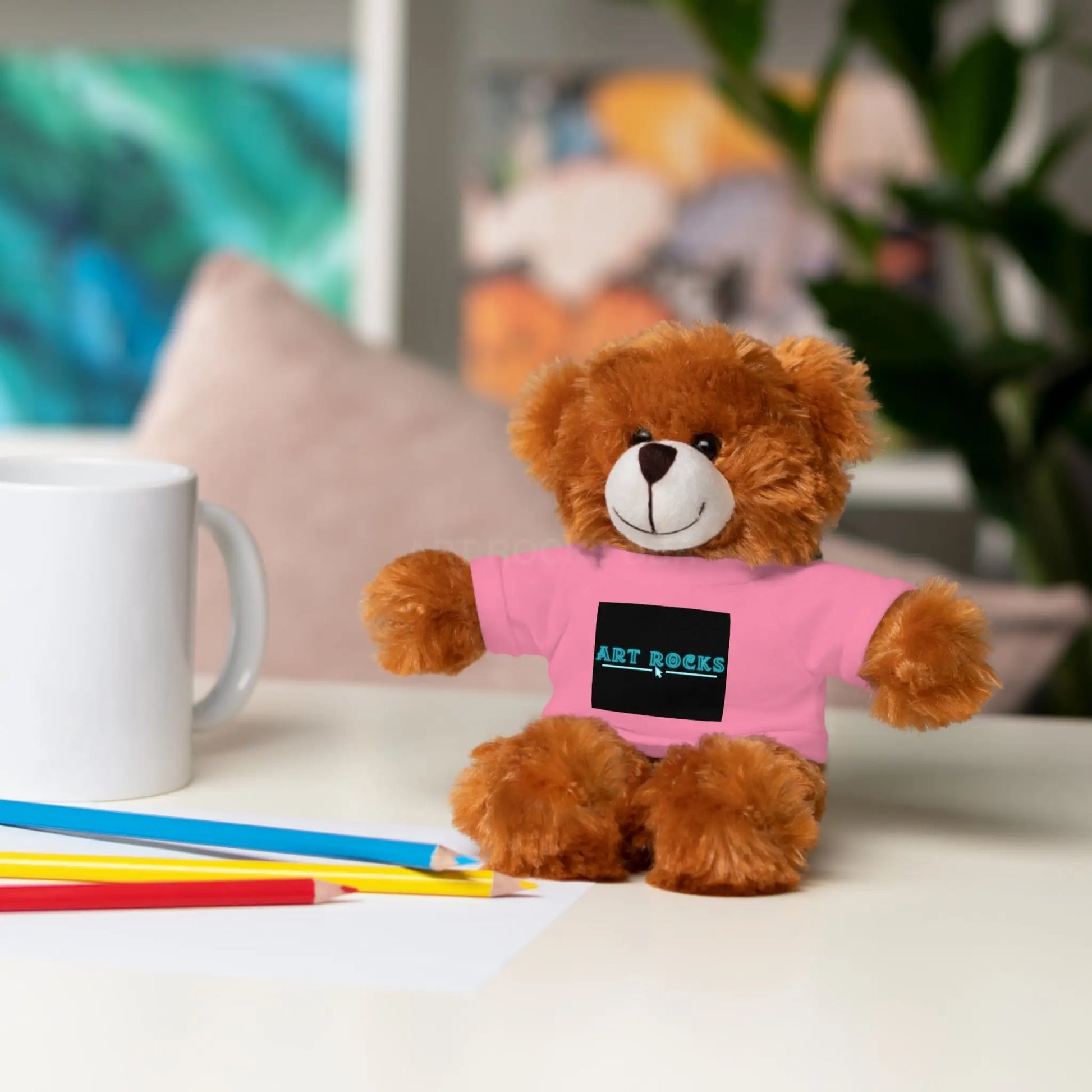 Plushie Stuffed Animal with Art Rocks Logo - Accessories
