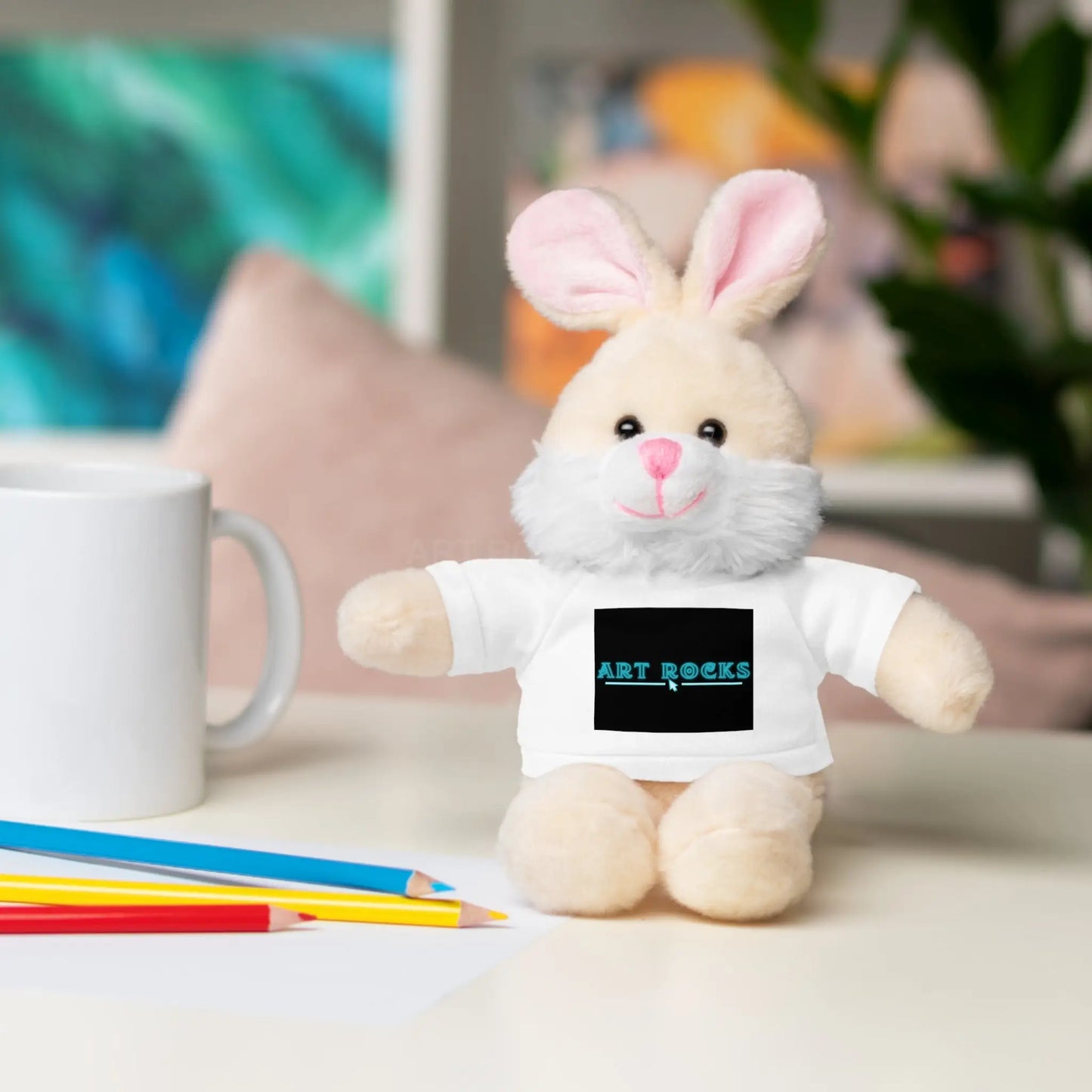 Plushie Stuffed Animal with Art Rocks Logo - Accessories