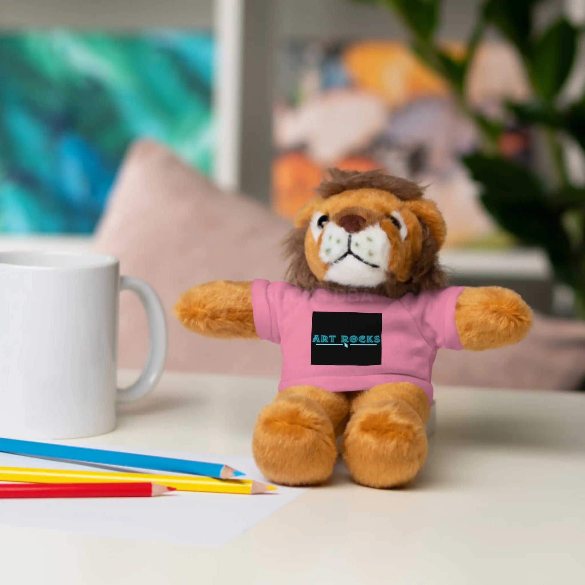 Plushie Stuffed Animal with Art Rocks Logo - Accessories