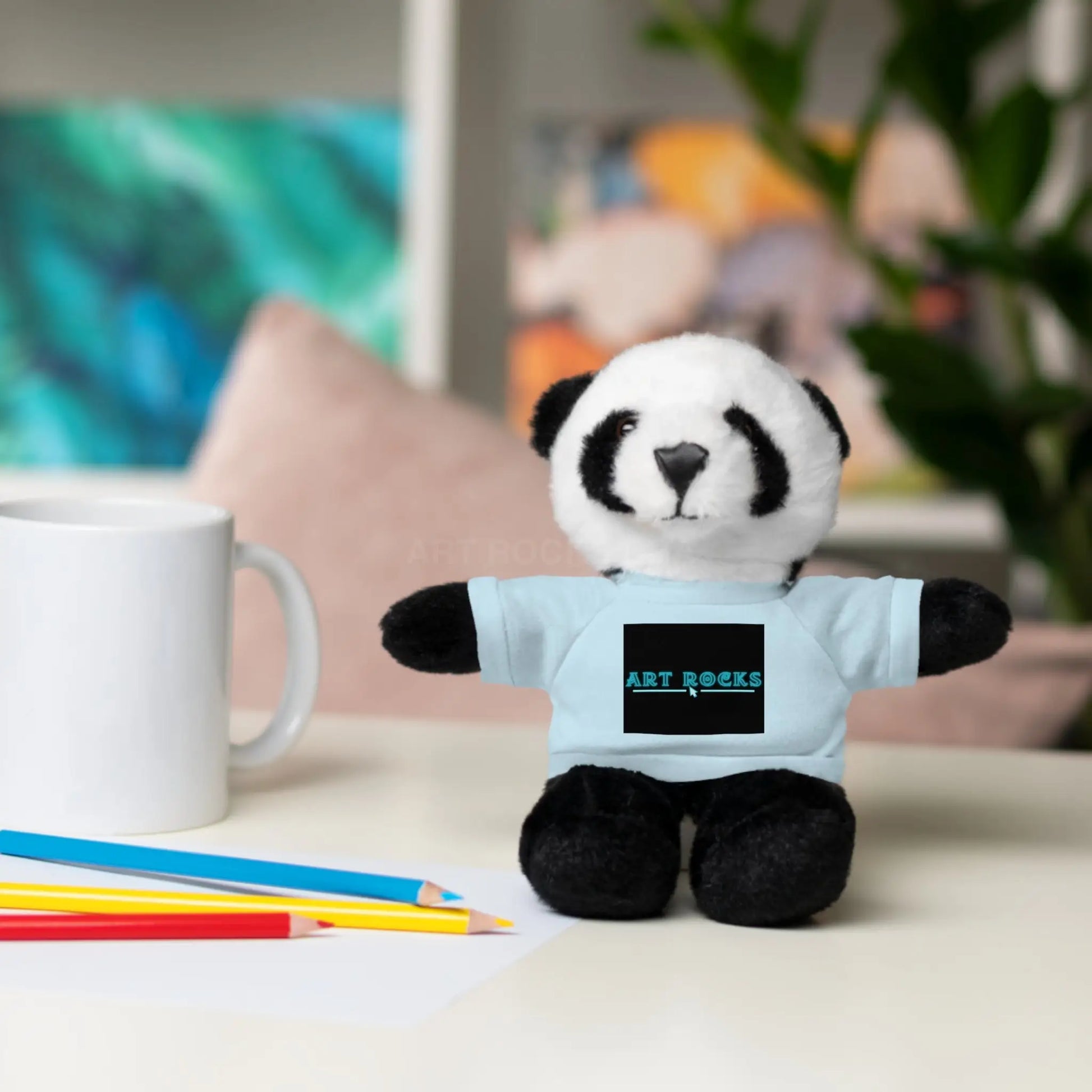 Plushie Stuffed Animal with Art Rocks Logo - Accessories