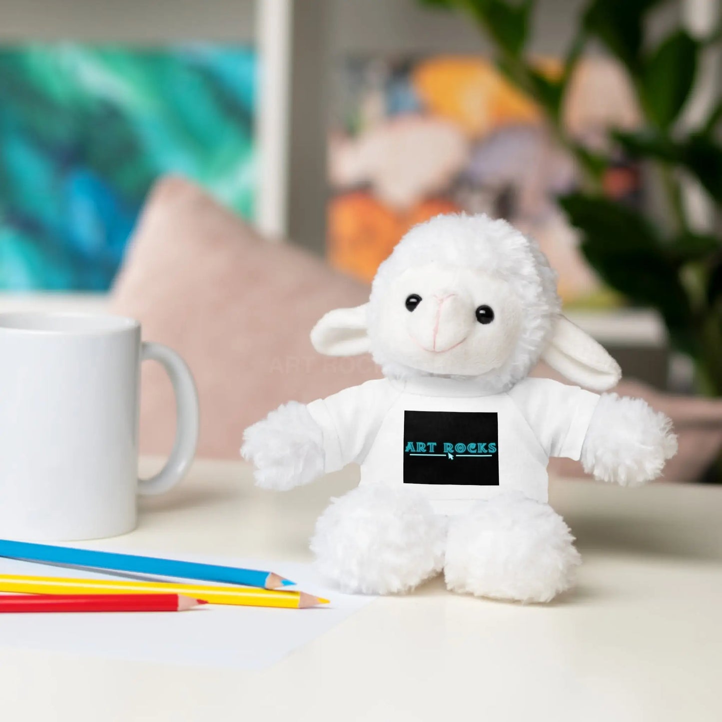 Plushie Stuffed Animal with Art Rocks Logo - Accessories