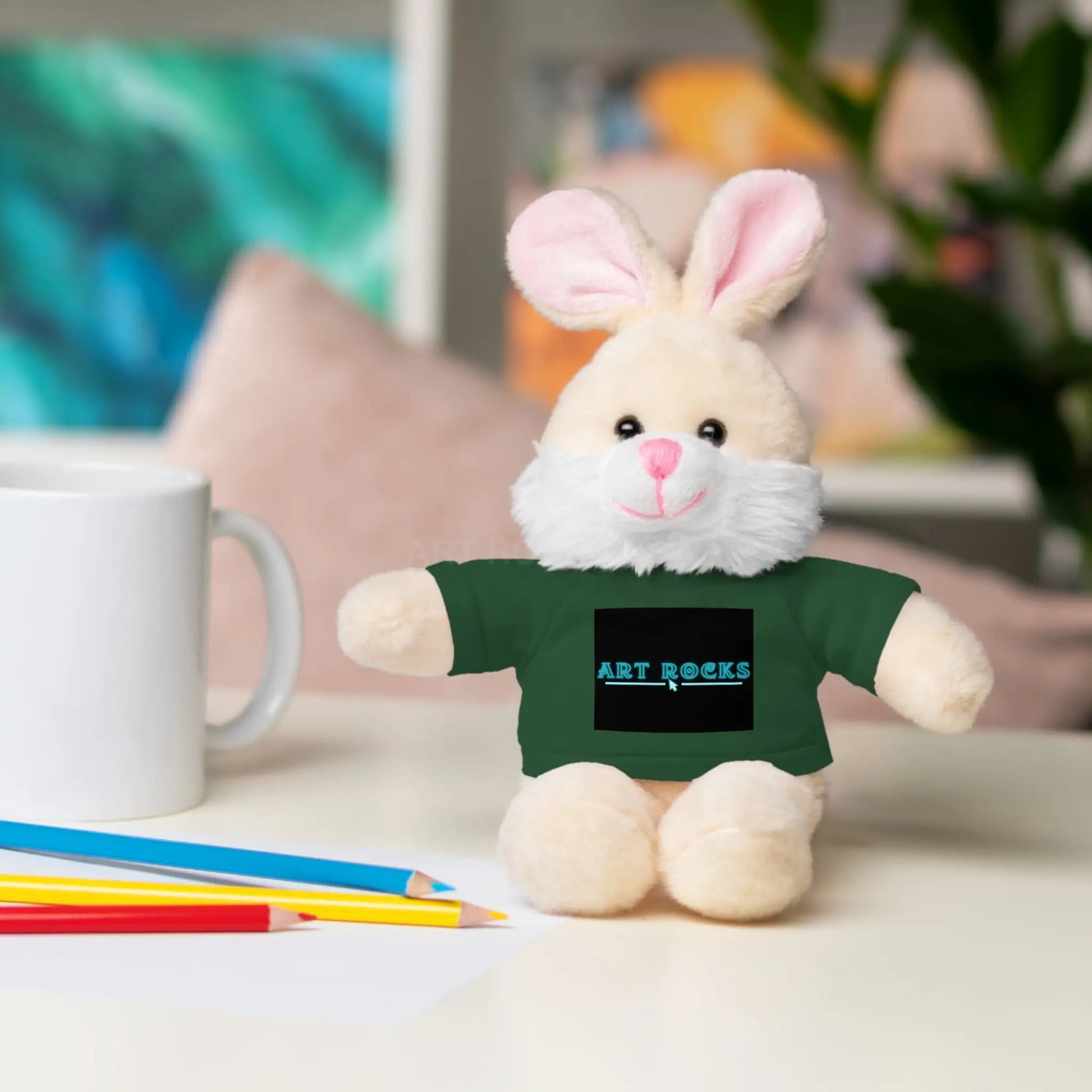 Plushie Stuffed Animal with Art Rocks Logo - Accessories
