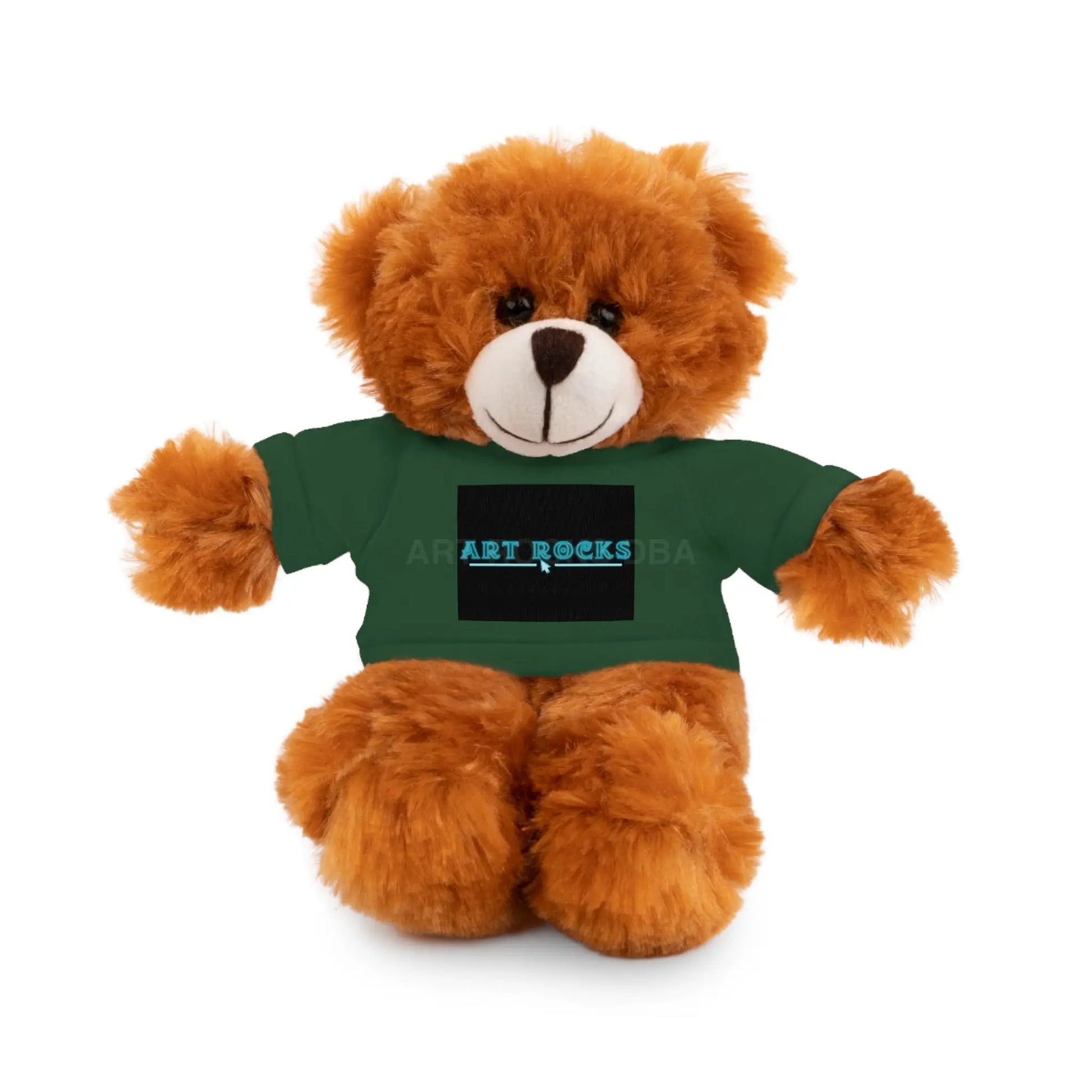 Plushie Stuffed Animal with Art Rocks Logo - Forest Green / Bear / 8’’ - Accessories