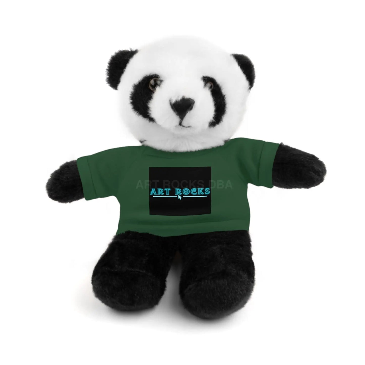 Plushie Stuffed Animal with Art Rocks Logo - Forest Green / Panda / 8’’ - Accessories