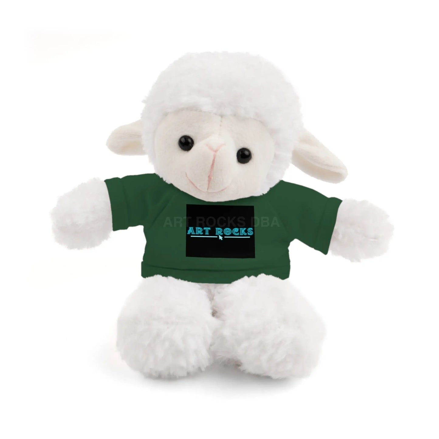 Plushie Stuffed Animal with Art Rocks Logo - Forest Green / Sheep / 8’’ - Accessories