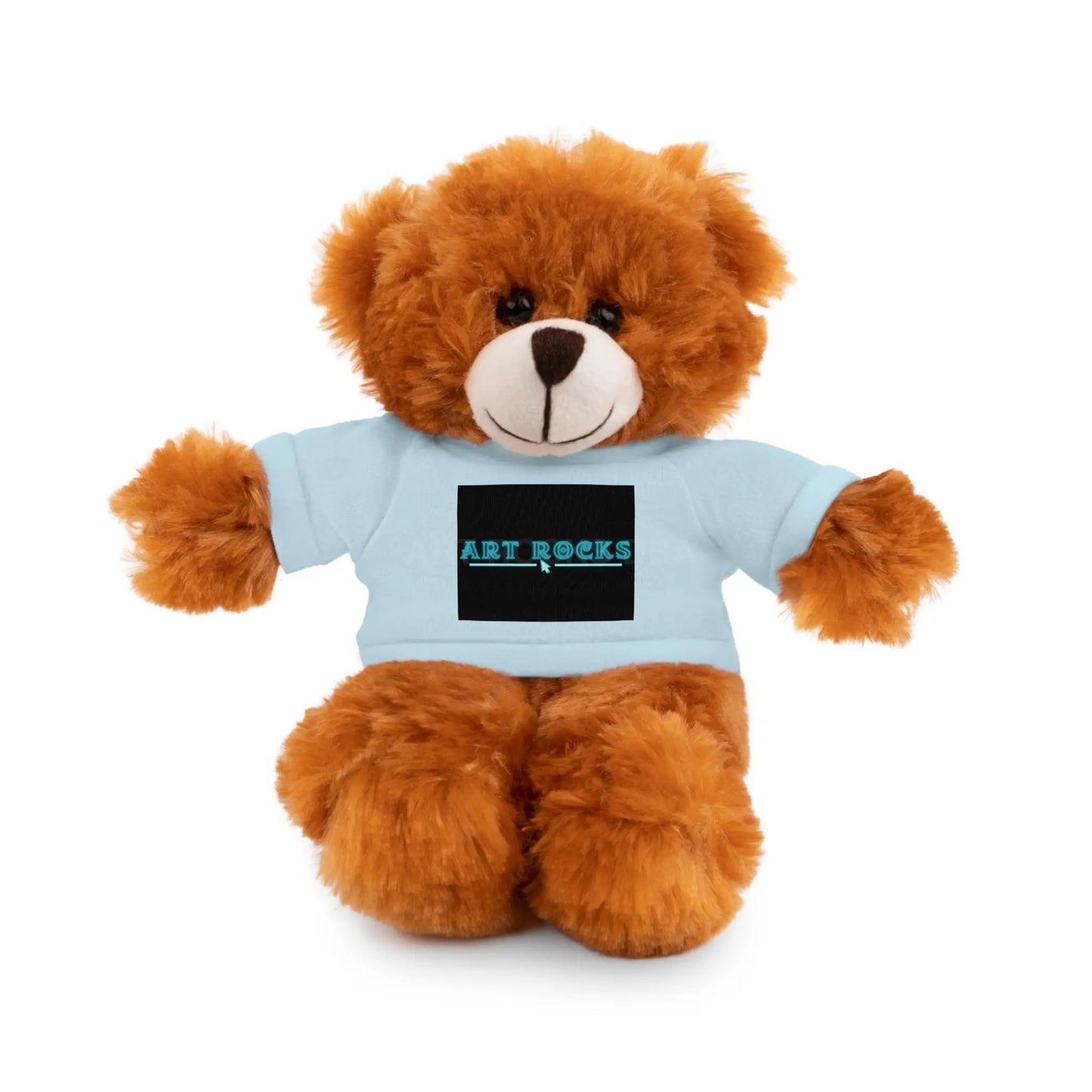Plushie Stuffed Animal with Art Rocks Logo - Light Blue / Bear / 8’’ - Accessories