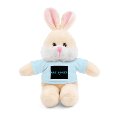 Plushie Stuffed Animal with Art Rocks Logo - Light Blue / Bunny / 8’’ - Accessories
