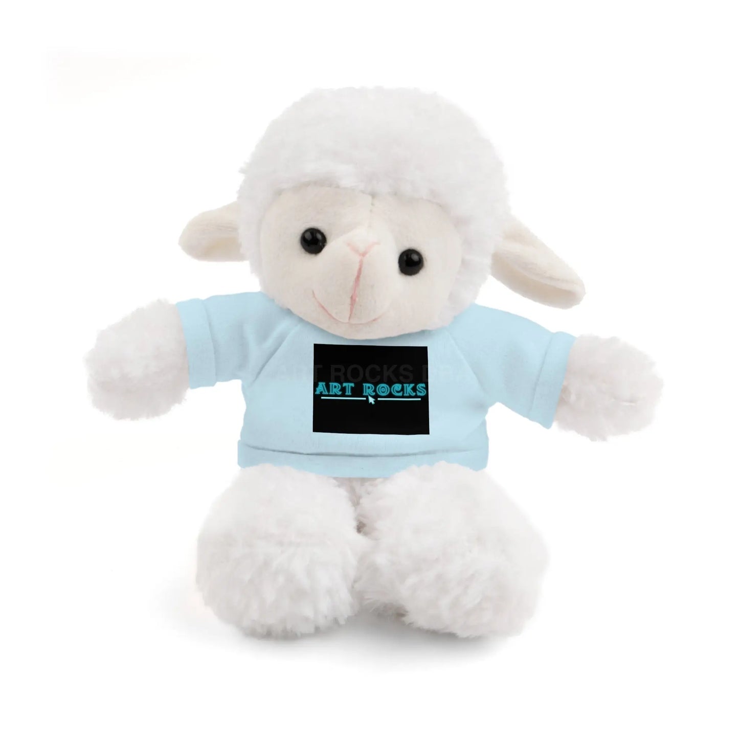 Plushie Stuffed Animal with Art Rocks Logo - Light Blue / Sheep / 8’’ - Accessories