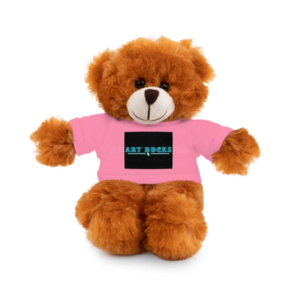 Plushie Stuffed Animal with Art Rocks Logo - Pink / Bear / 8’’ - Accessories