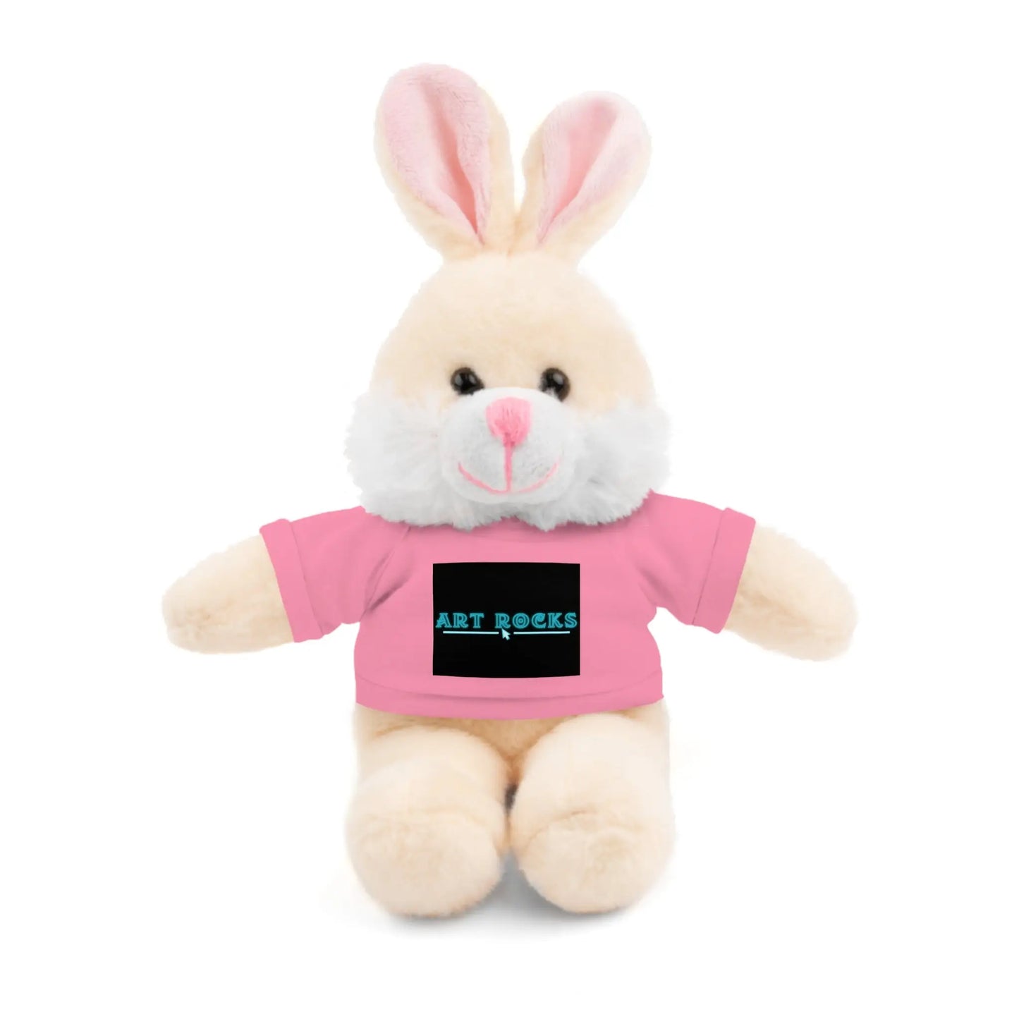 Plushie Stuffed Animal with Art Rocks Logo - Pink / Bunny / 8’’ - Accessories