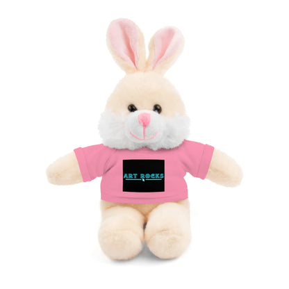 Plushie Stuffed Animal with Art Rocks Logo - Pink / Bunny / 8’’ - Accessories