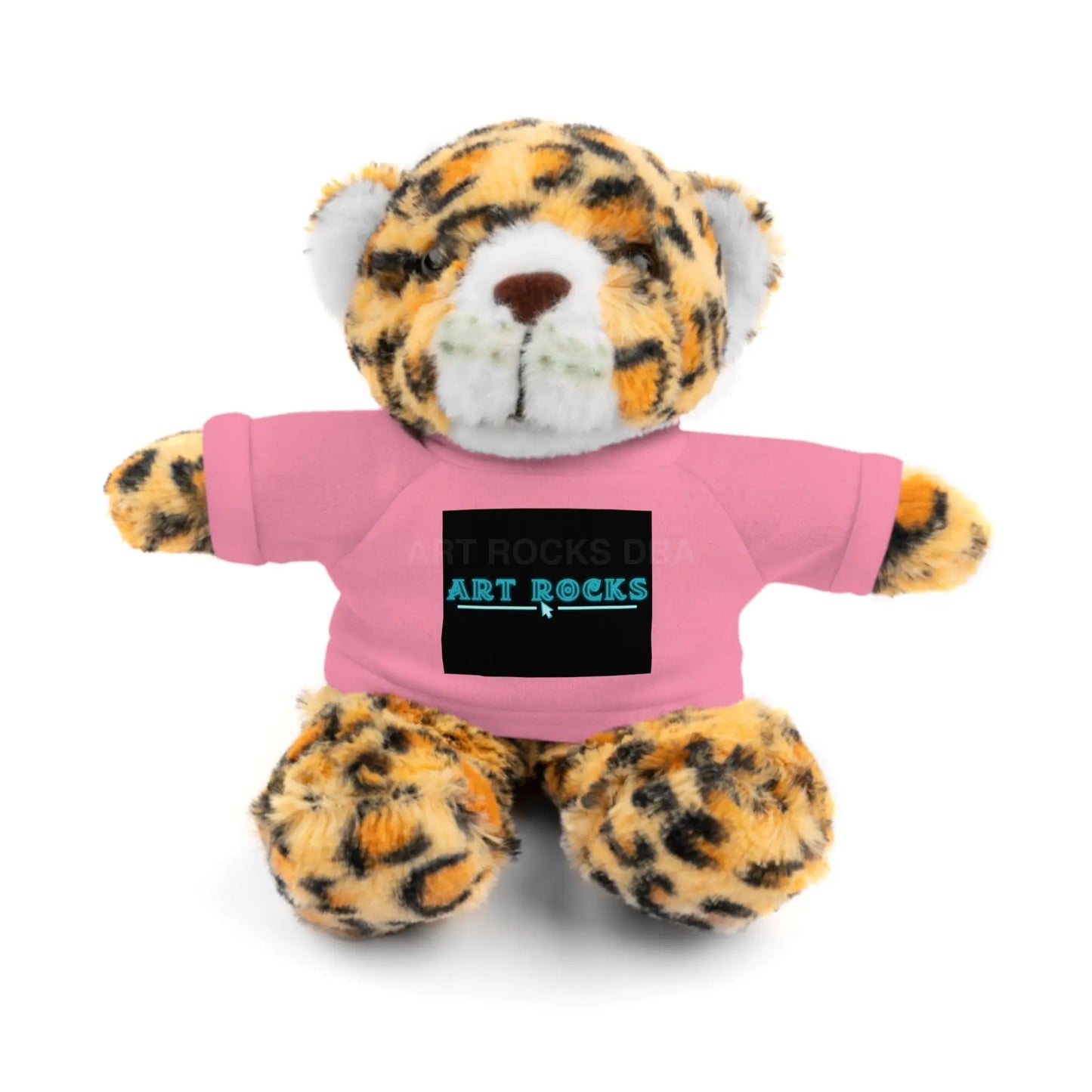Plushie Stuffed Animal with Art Rocks Logo - Pink / Jaguar / 8’’ - Accessories