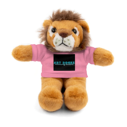 Plushie Stuffed Animal with Art Rocks Logo - Pink / Lion / 8’’ - Accessories