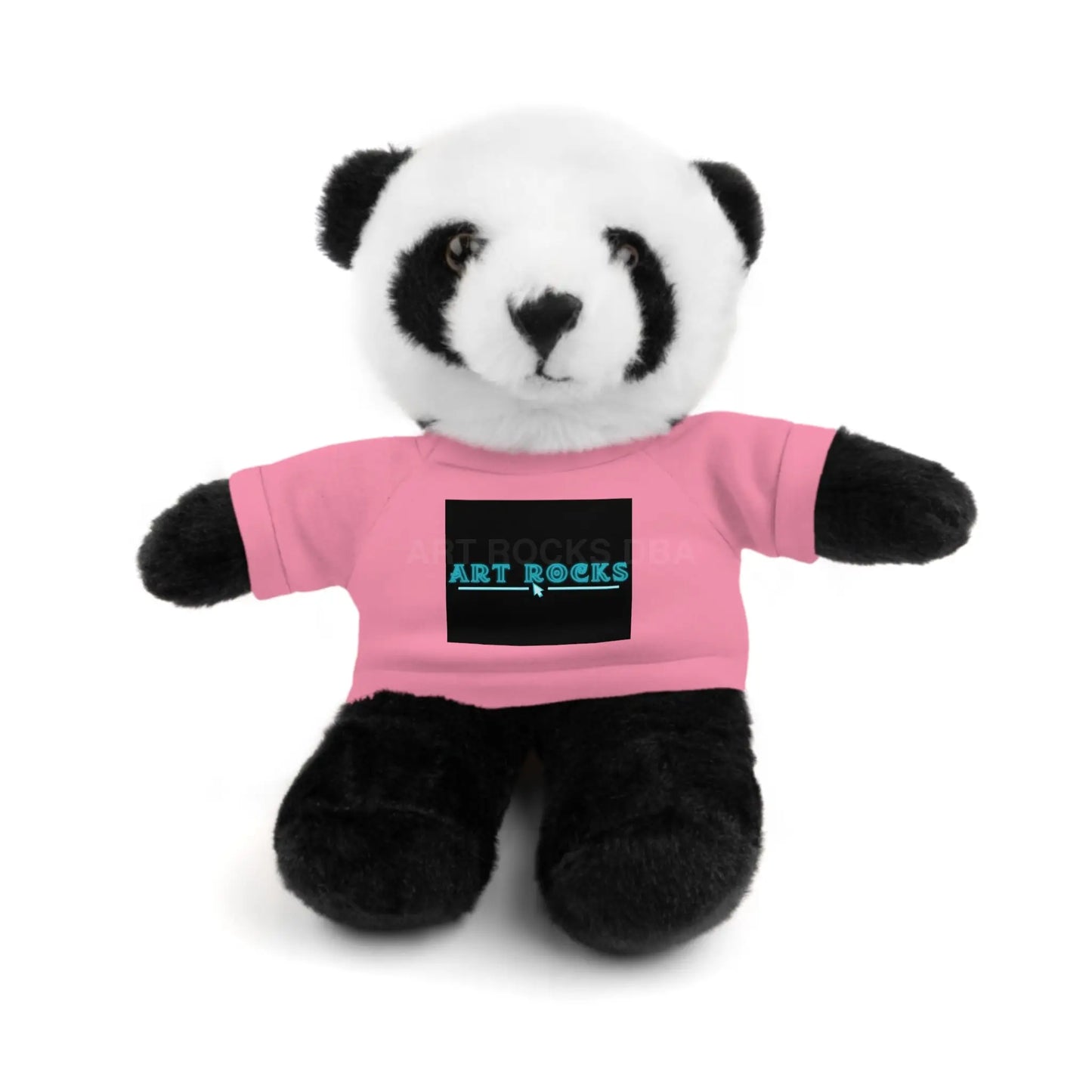 Plushie Stuffed Animal with Art Rocks Logo - Pink / Panda / 8’’ - Accessories