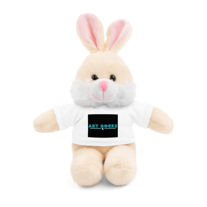 Plushie Stuffed Animal with Art Rocks Logo - White / Bunny / 8’’ - Accessories