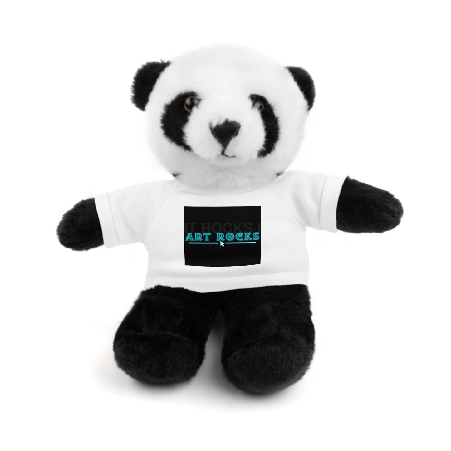 Plushie Stuffed Animal with Art Rocks Logo - White / Panda / 8’’ - Accessories