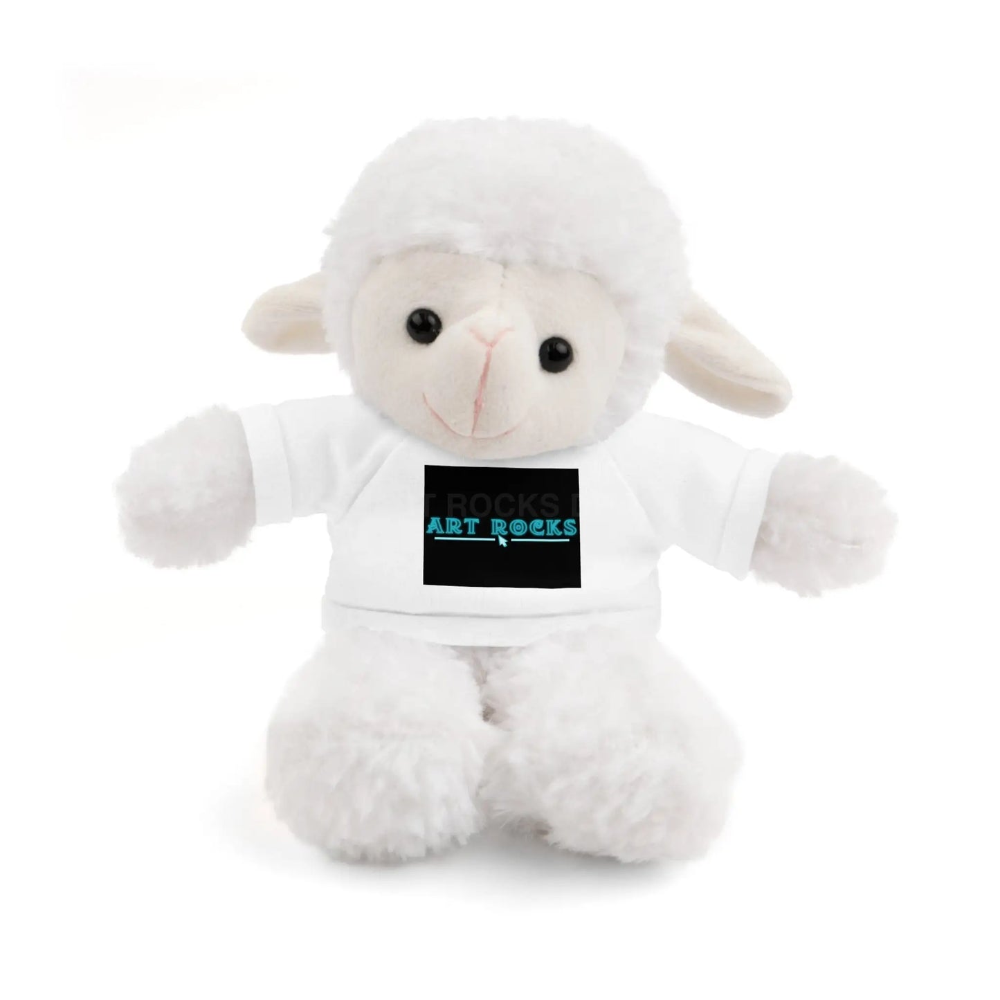 Plushie Stuffed Animal with Art Rocks Logo - White / Sheep / 8’’ - Accessories