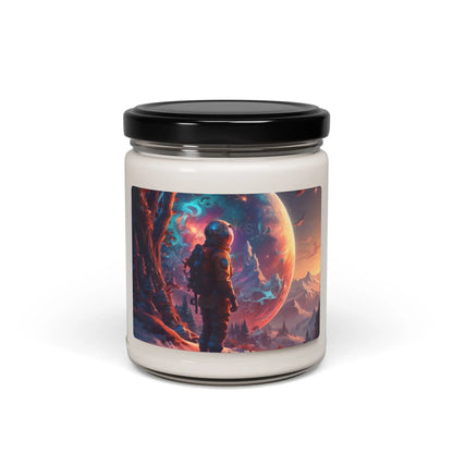 Psychedelic Cosmic Adventure Candle Scented Soy Candle for Relaxation Home Decor Gift for Space Lovers Eco-Friendly