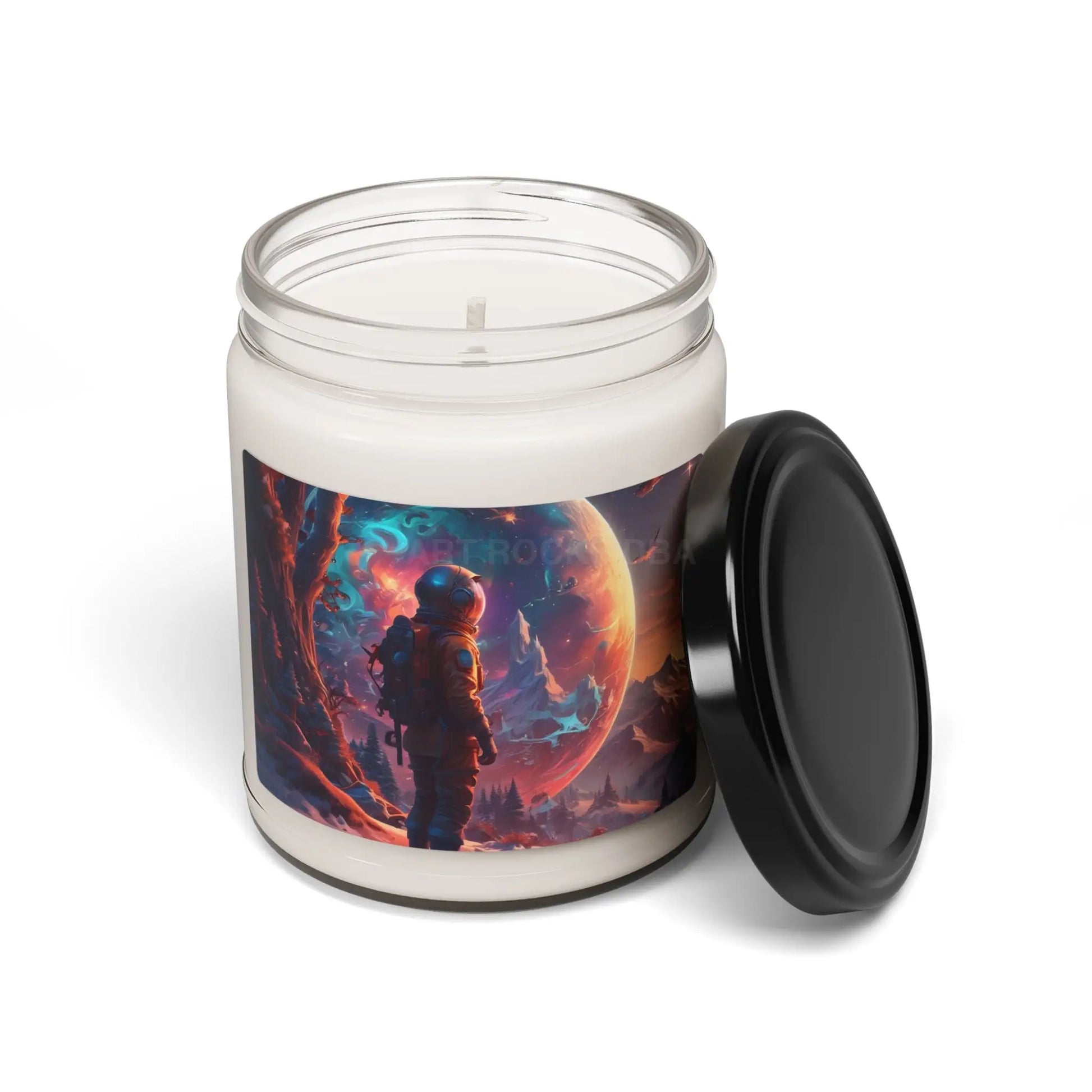 Psychedelic Cosmic Adventure Candle Scented Soy Candle for Relaxation Home Decor Gift for Space Lovers Eco-Friendly