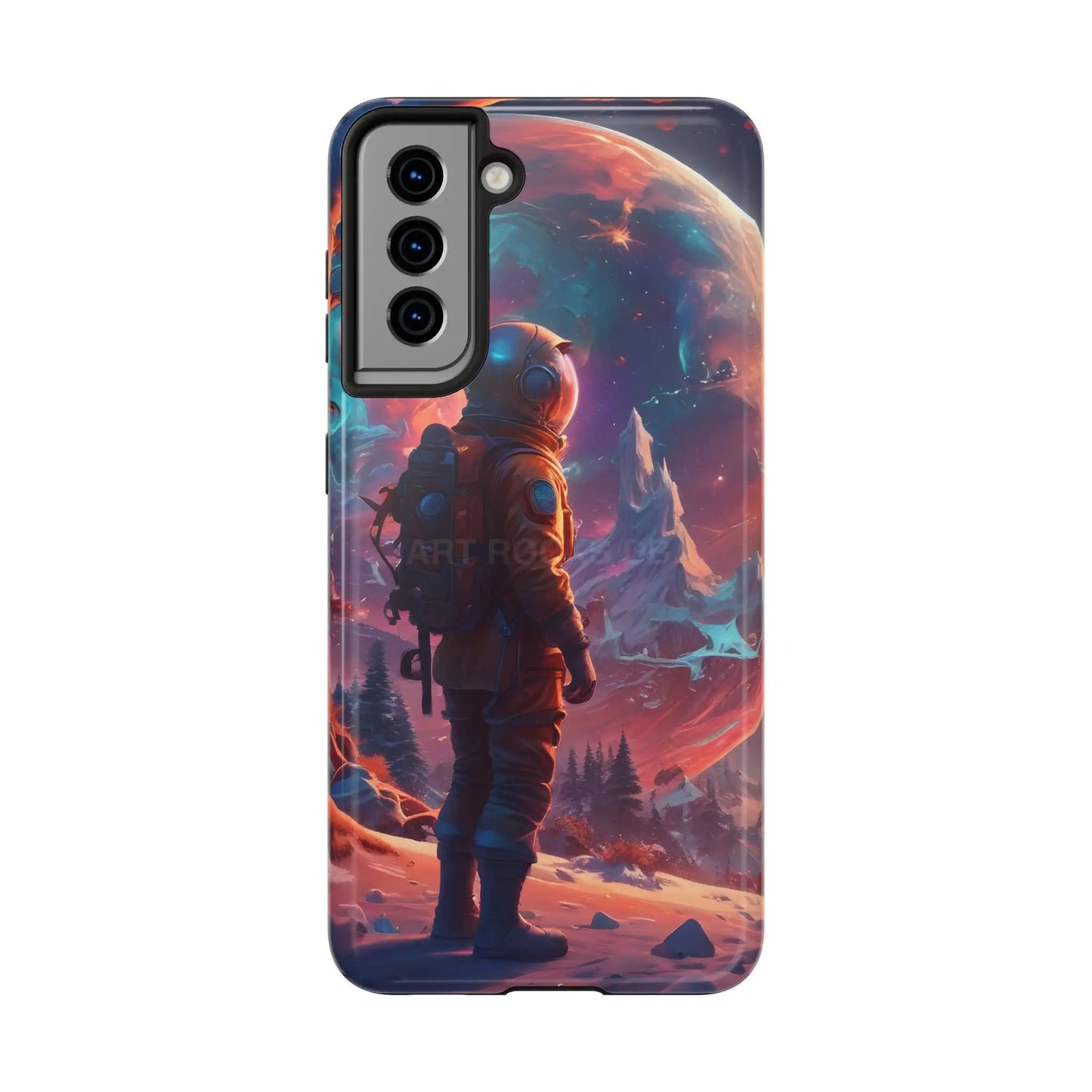Psychedelic Cosmic Astronaut Phone Case for Space Enthusiasts Outer Space Gifts Durable Protector Adventurer Accessory