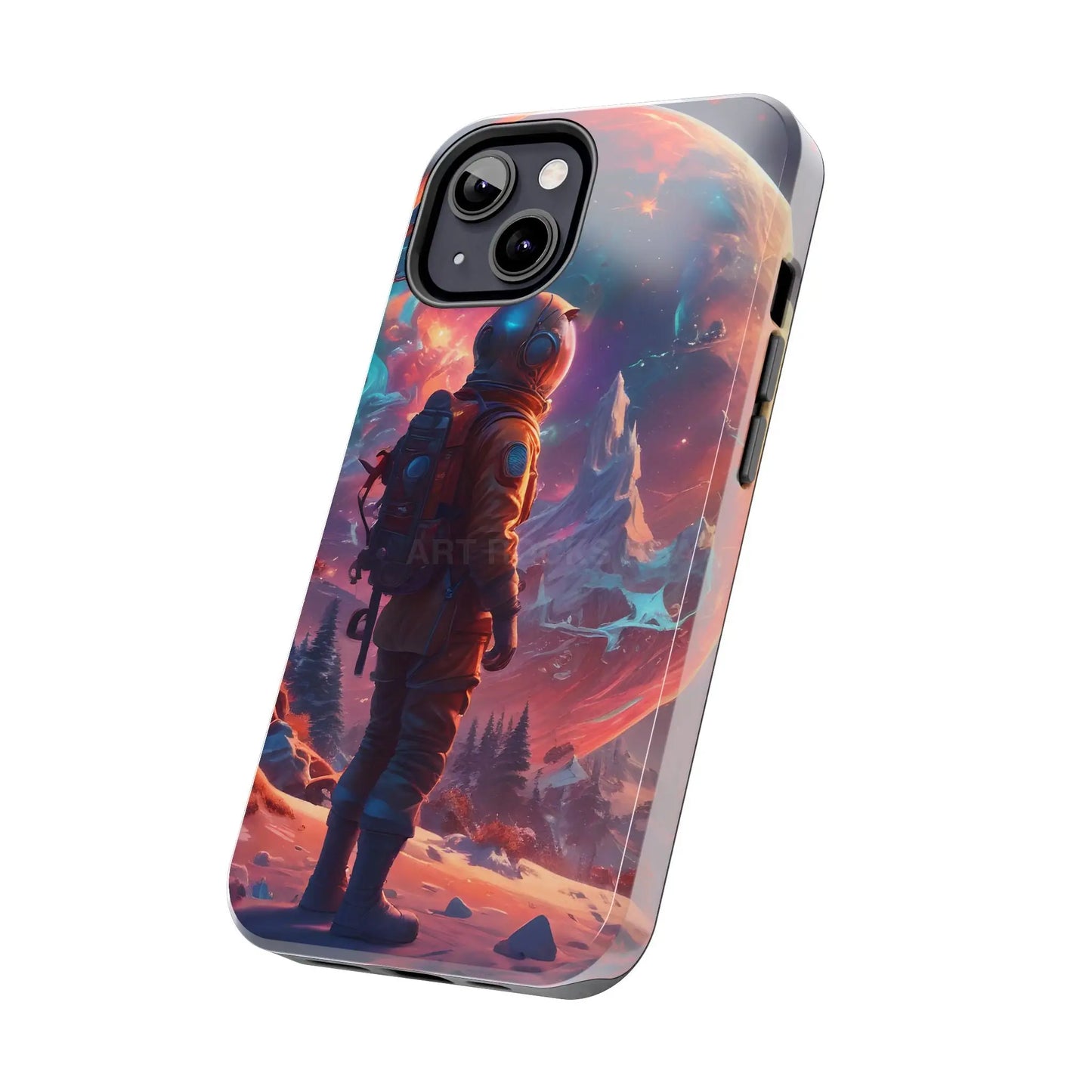 Psychedelic Cosmic Astronaut Phone Case for Space Enthusiasts Outer Space Gifts Durable Protector Adventurer Accessory