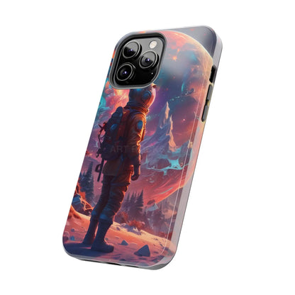 Psychedelic Cosmic Astronaut Phone Case for Space Enthusiasts Outer Space Gifts Durable Protector Adventurer Accessory