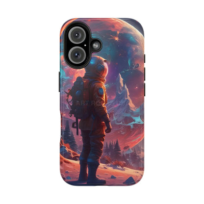 Psychedelic Cosmic Astronaut Phone Case for Space Enthusiasts Outer Space Gifts Durable Protector Adventurer Accessory