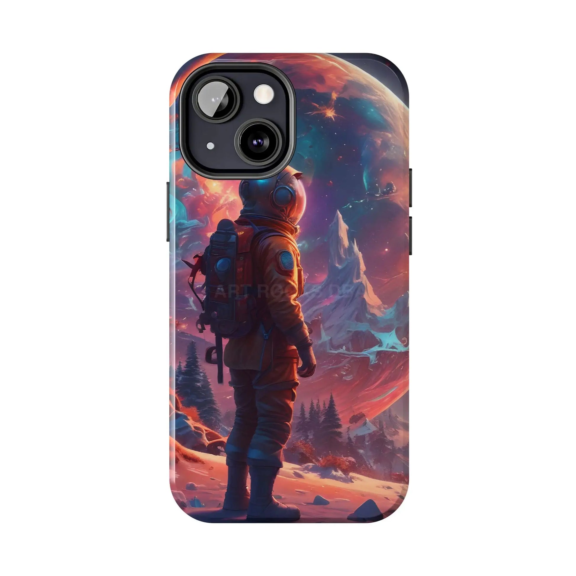 Psychedelic Cosmic Astronaut Phone Case for Space Enthusiasts Outer Space Gifts Durable Protector Adventurer Accessory
