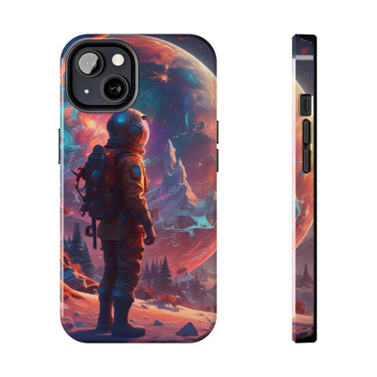 Psychedelic Cosmic Astronaut Phone Case for Space Enthusiasts Outer Space Gifts Durable Protector Adventurer Accessory