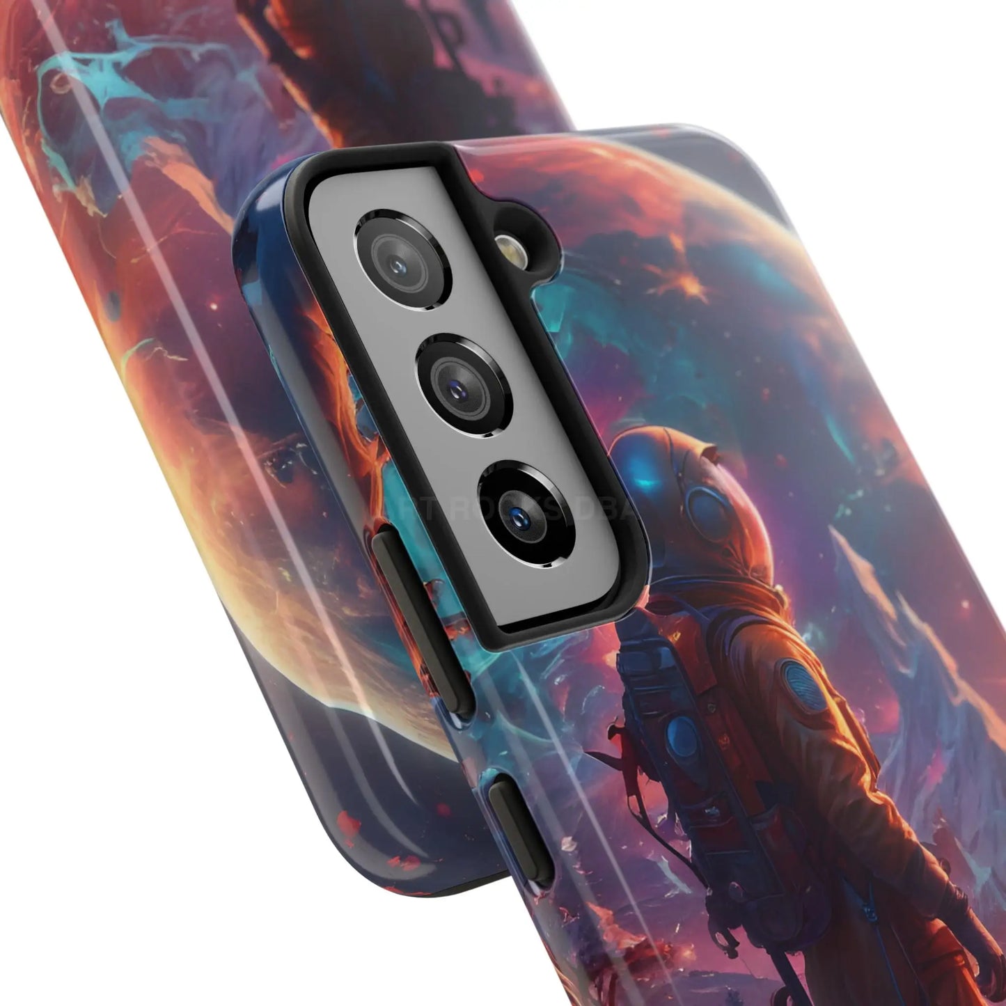 Psychedelic Cosmic Astronaut Phone Case for Space Enthusiasts Outer Space Gifts Durable Protector Adventurer Accessory