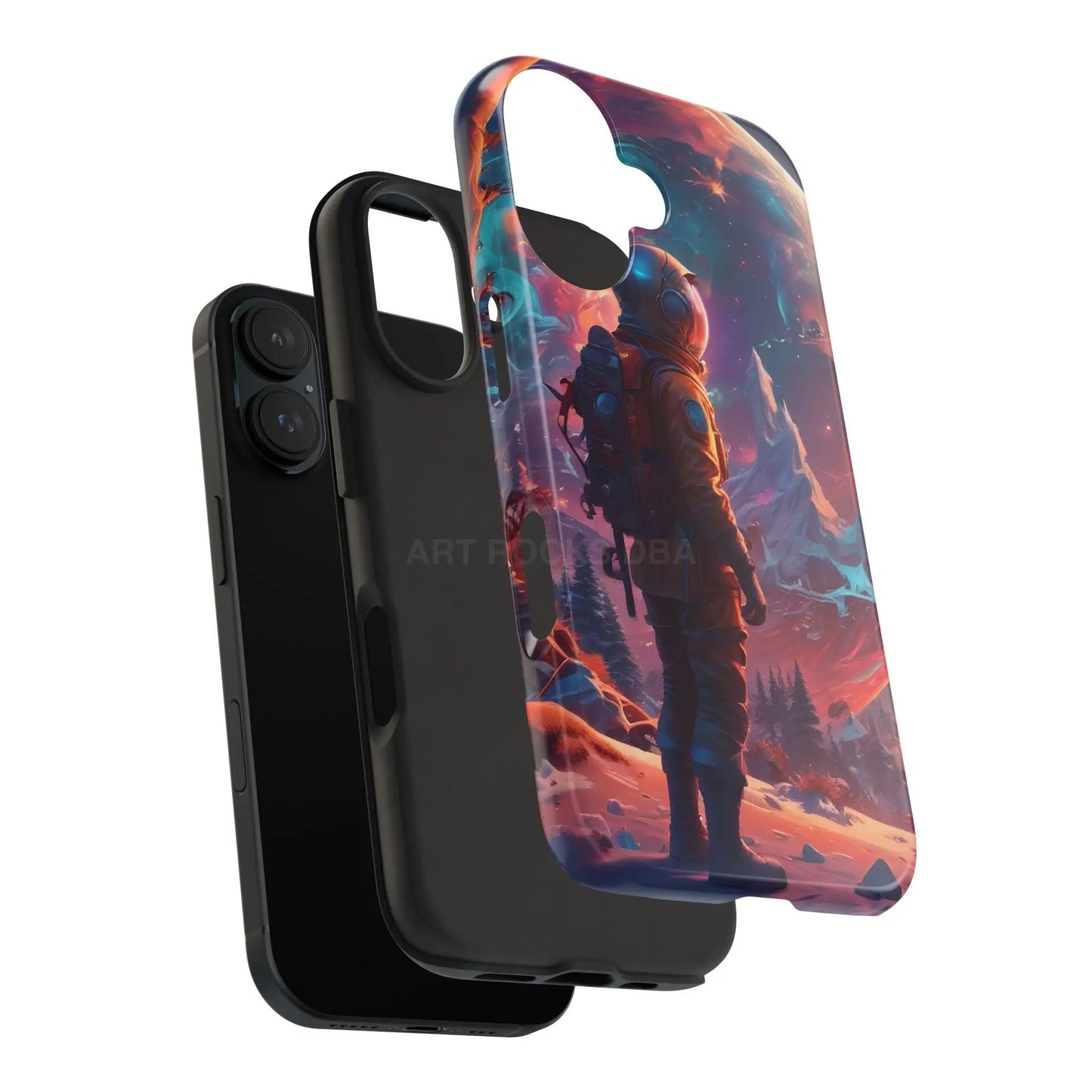 Psychedelic Cosmic Astronaut Phone Case for Space Enthusiasts Outer Space Gifts Durable Protector Adventurer Accessory