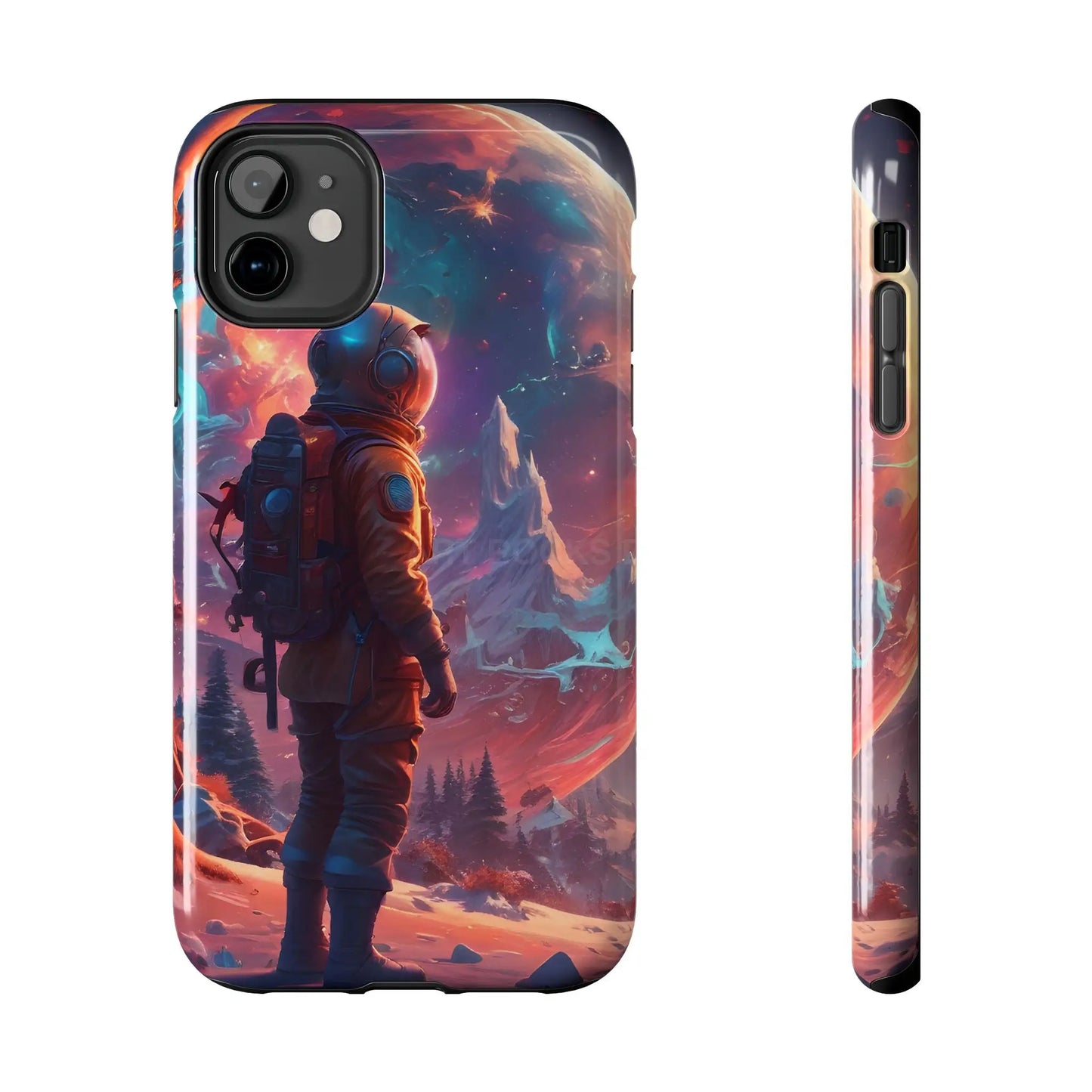 Psychedelic Cosmic Astronaut Phone Case for Space Enthusiasts Outer Space Gifts Durable Protector Adventurer Accessory