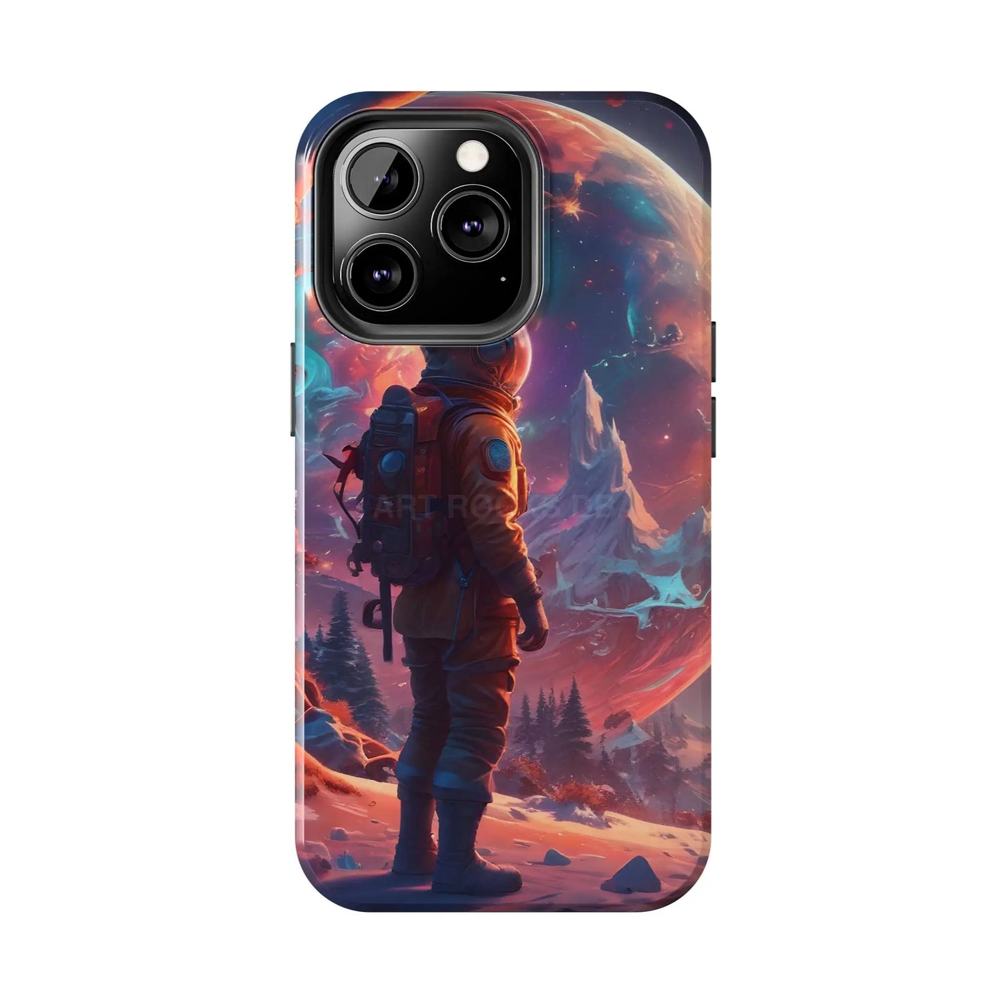 Psychedelic Cosmic Astronaut Phone Case for Space Enthusiasts Outer Space Gifts Durable Protector Adventurer Accessory