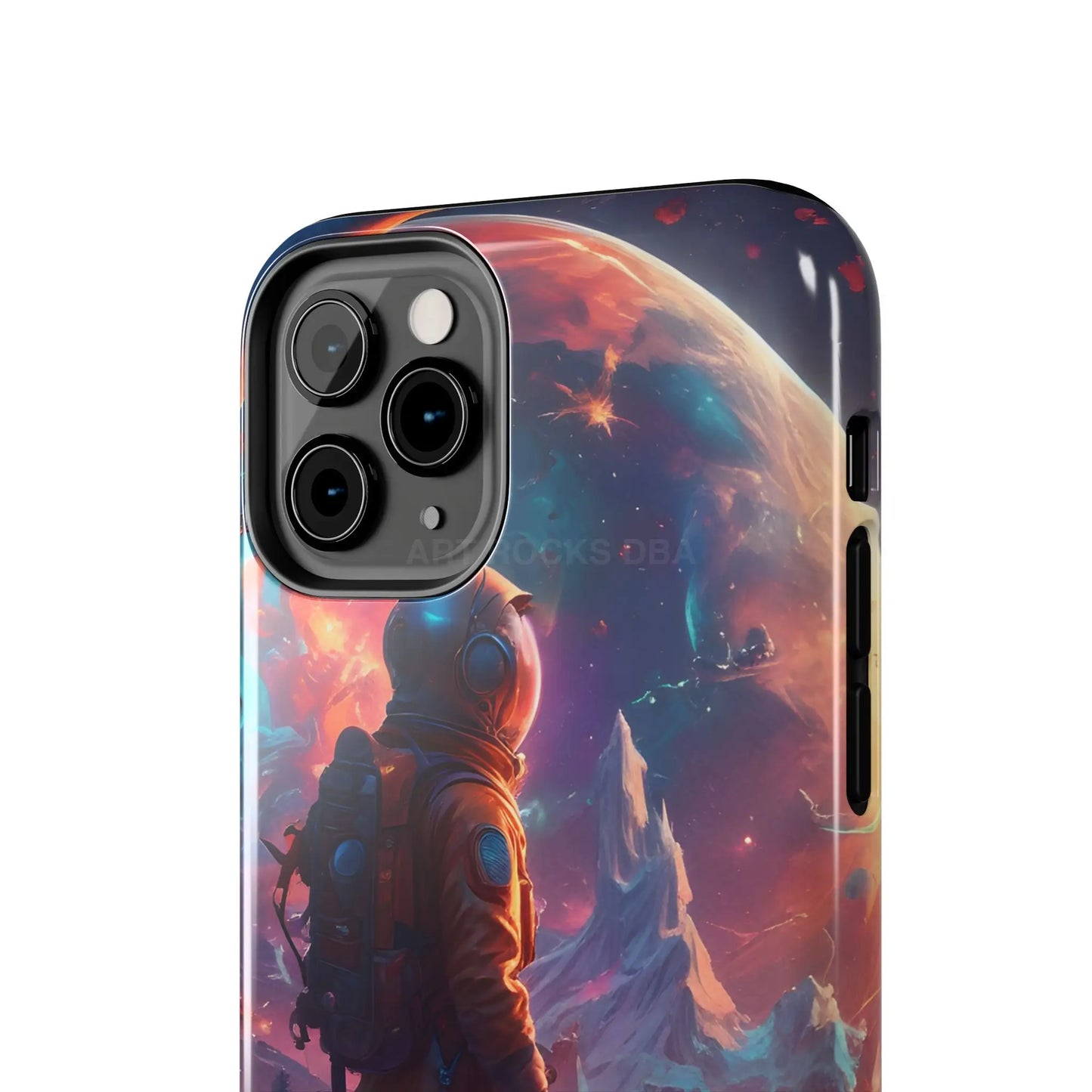 Psychedelic Cosmic Astronaut Phone Case for Space Enthusiasts Outer Space Gifts Durable Protector Adventurer Accessory