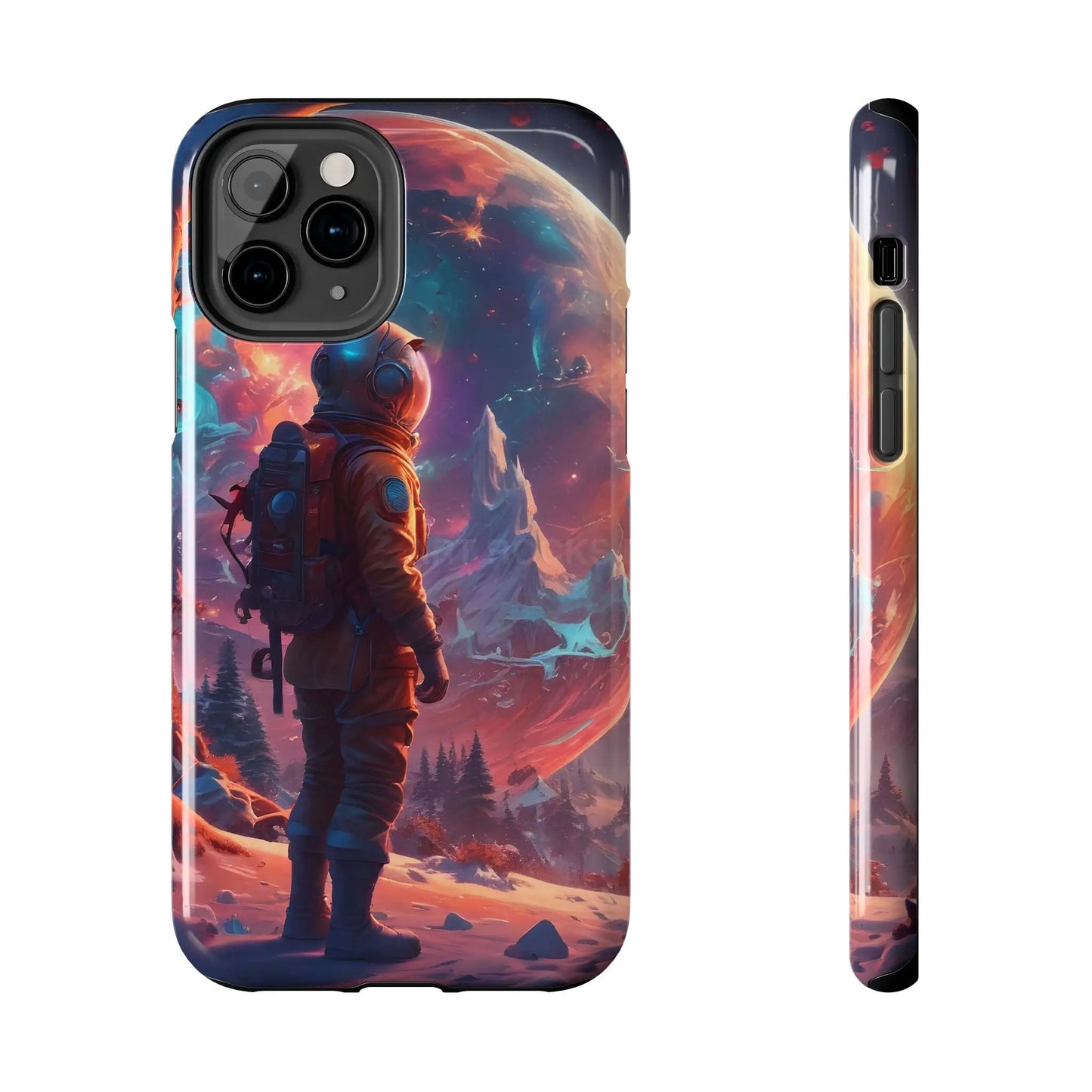 Psychedelic Cosmic Astronaut Phone Case for Space Enthusiasts Outer Space Gifts Durable Protector Adventurer Accessory