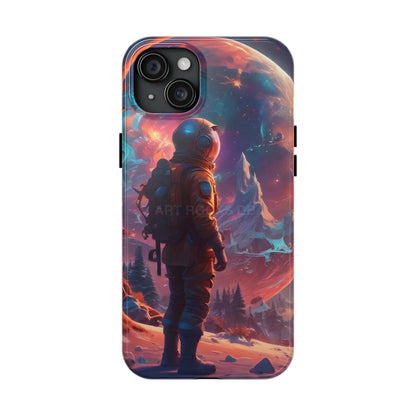 Psychedelic Cosmic Astronaut Phone Case for Space Enthusiasts Outer Space Gifts Durable Protector Adventurer Accessory