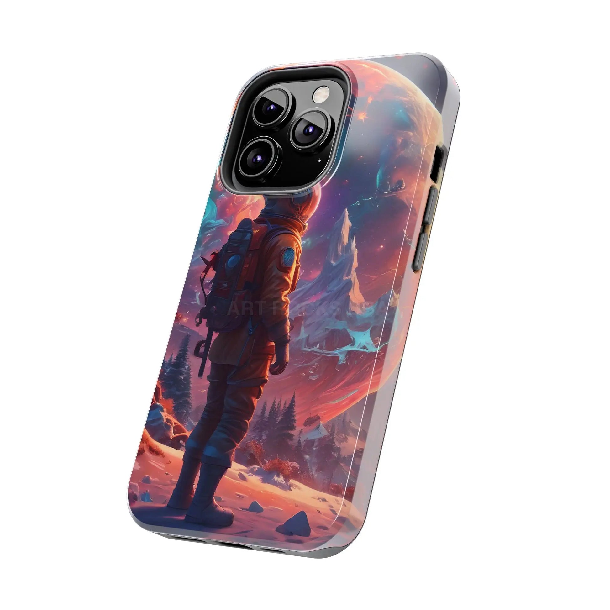 Psychedelic Cosmic Astronaut Phone Case for Space Enthusiasts Outer Space Gifts Durable Protector Adventurer Accessory