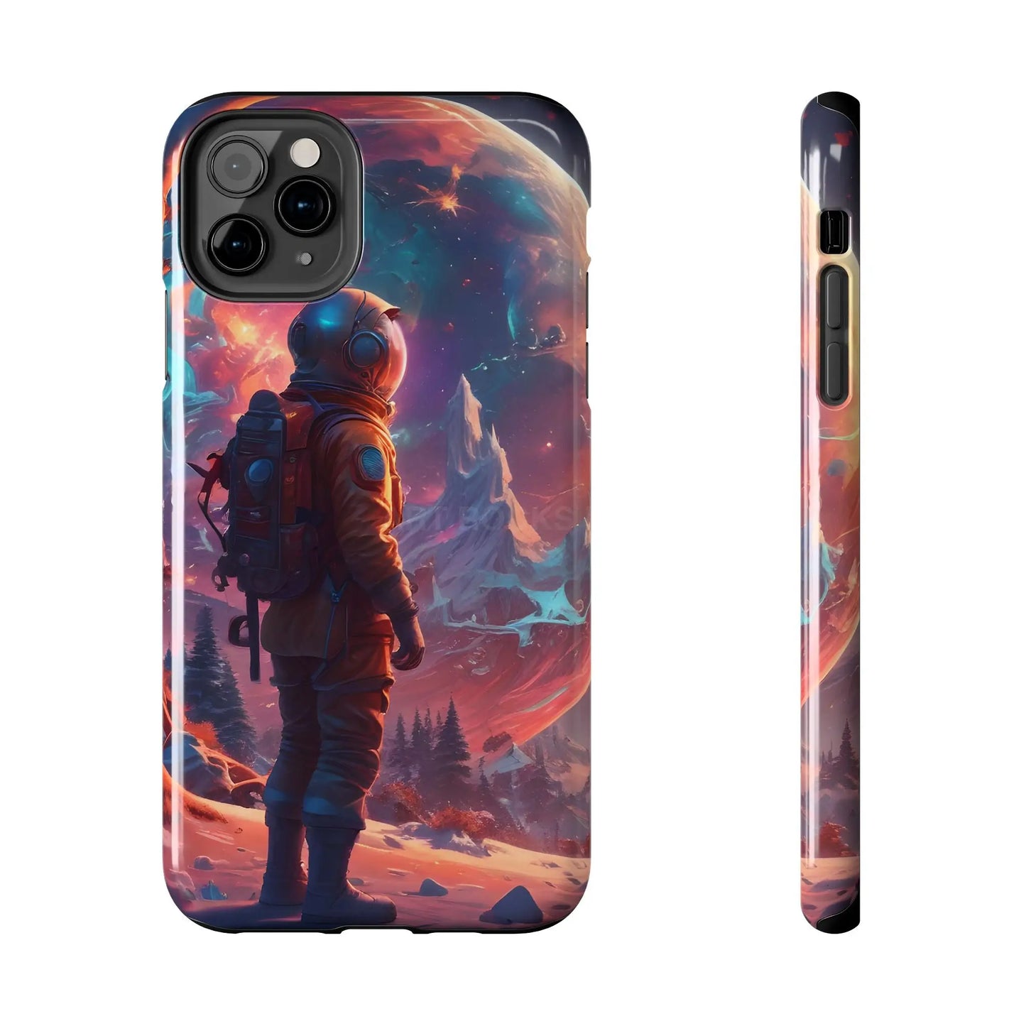 Psychedelic Cosmic Astronaut Phone Case for Space Enthusiasts Outer Space Gifts Durable Protector Adventurer Accessory