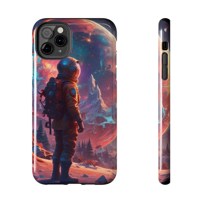 Psychedelic Cosmic Astronaut Phone Case for Space Enthusiasts Outer Space Gifts Durable Protector Adventurer Accessory