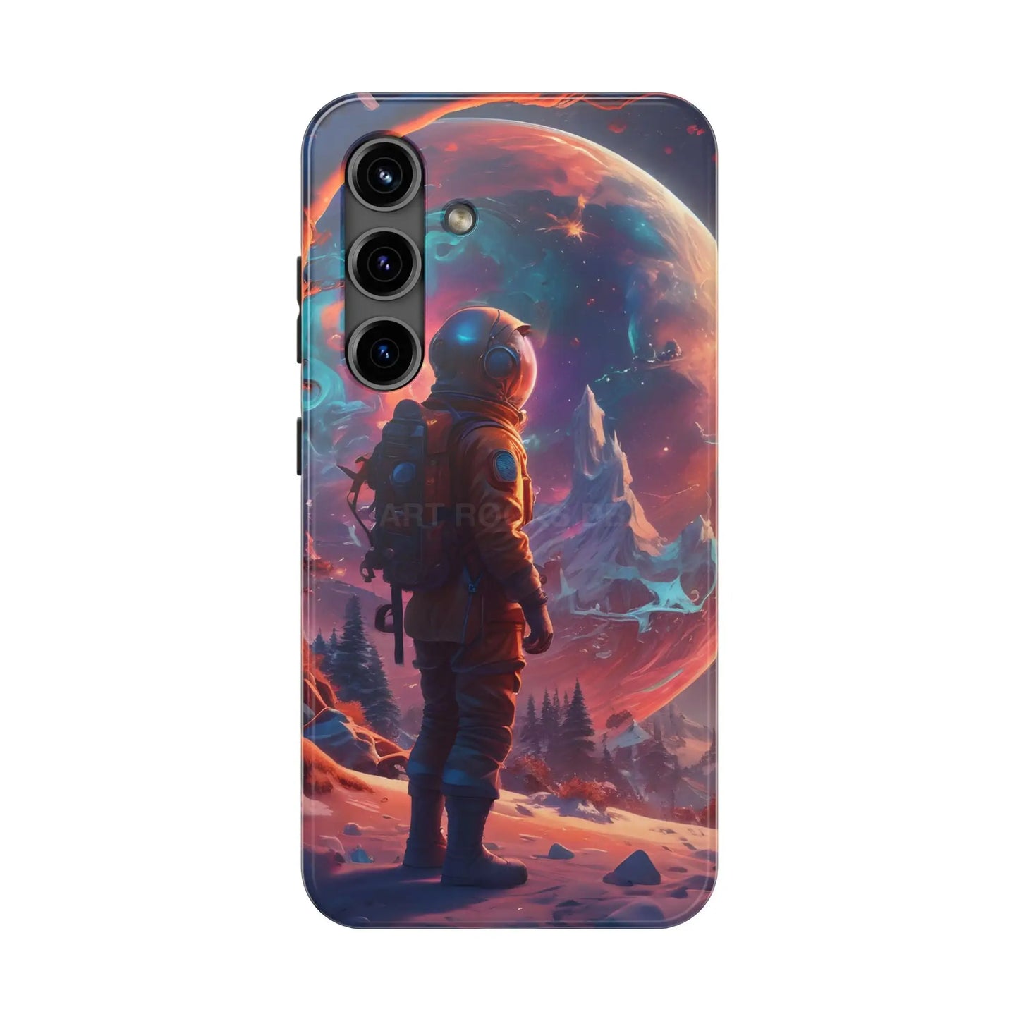 Psychedelic Cosmic Astronaut Phone Case for Space Enthusiasts Outer Space Gifts Durable Protector Adventurer Accessory