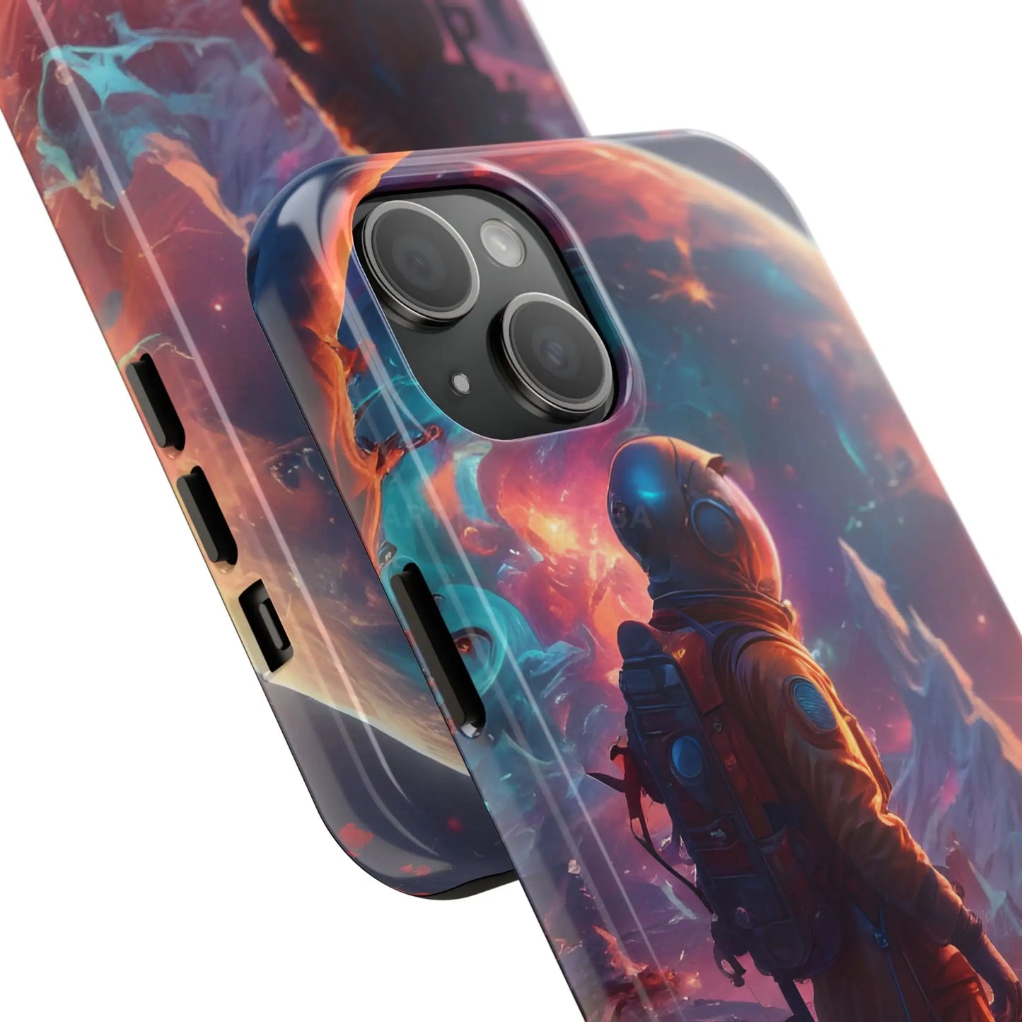 Psychedelic Cosmic Astronaut Phone Case for Space Enthusiasts Outer Space Gifts Durable Protector Adventurer Accessory