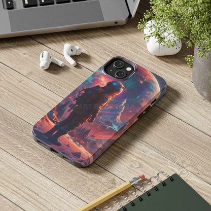 Psychedelic Cosmic Astronaut Phone Case for Space Enthusiasts Outer Space Gifts Durable Protector Adventurer Accessory
