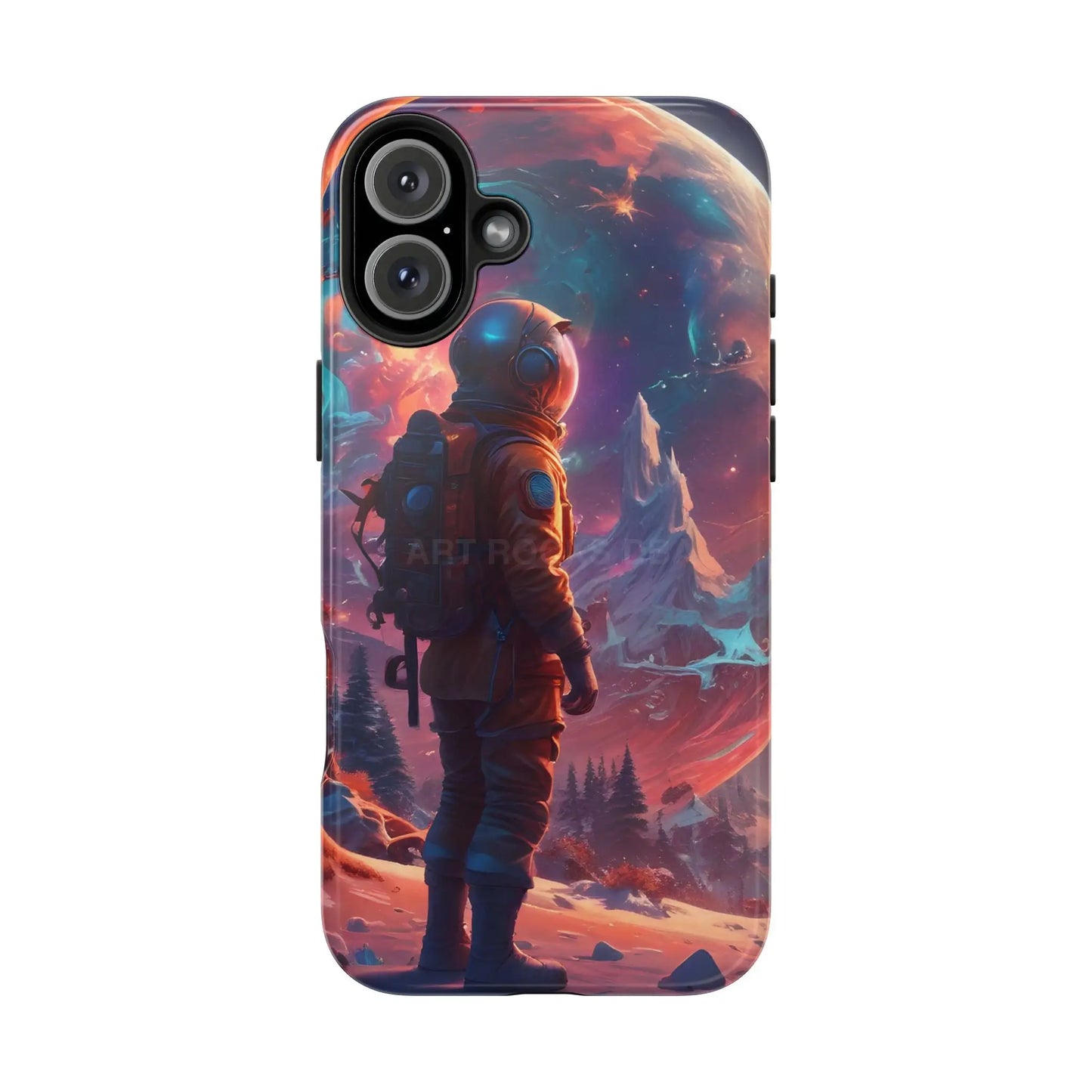 Psychedelic Cosmic Astronaut Phone Case for Space Enthusiasts Outer Space Gifts Durable Protector Adventurer Accessory