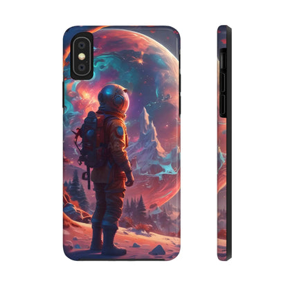 Psychedelic Cosmic Astronaut Phone Case for Space Enthusiasts Outer Space Gifts Durable Protector Adventurer Accessory