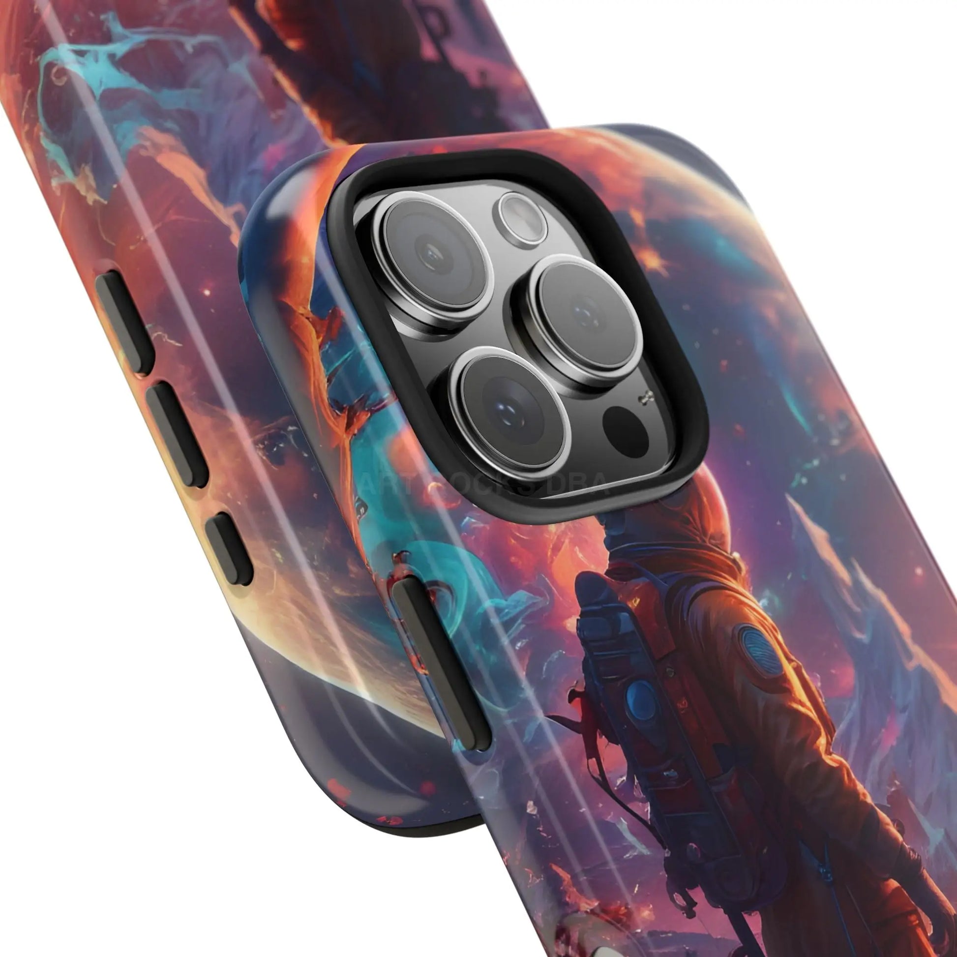 Psychedelic Cosmic Astronaut Phone Case for Space Enthusiasts Outer Space Gifts Durable Protector Adventurer Accessory