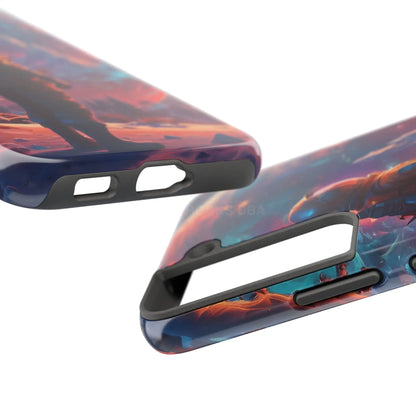 Psychedelic Cosmic Astronaut Phone Case for Space Enthusiasts Outer Space Gifts Durable Protector Adventurer Accessory