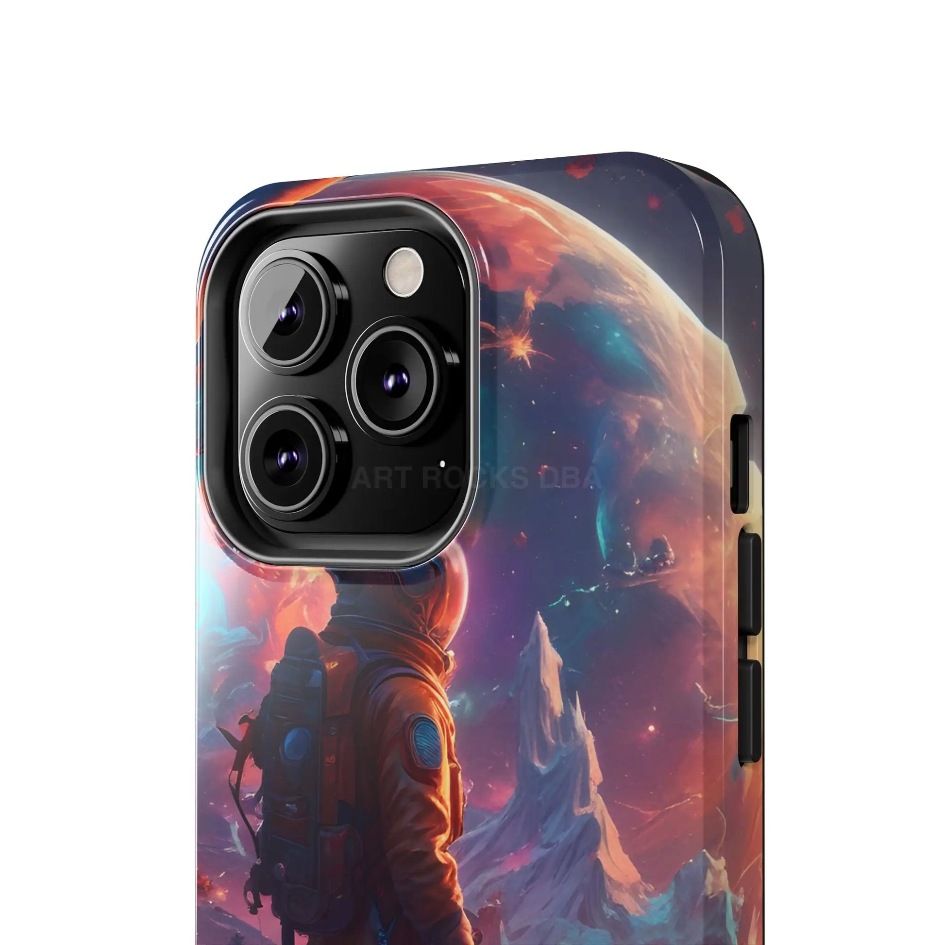 Psychedelic Cosmic Astronaut Phone Case for Space Enthusiasts Outer Space Gifts Durable Protector Adventurer Accessory