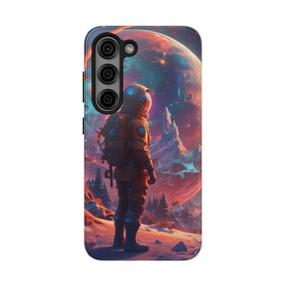 Psychedelic Cosmic Astronaut Phone Case for Space Enthusiasts Outer Space Gifts Durable Protector Adventurer Accessory